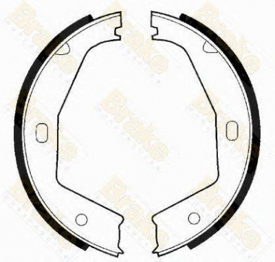 BRAKE ENGINEERING sh2413 -  Комплект тормозных колодок, стояночная тормозная система